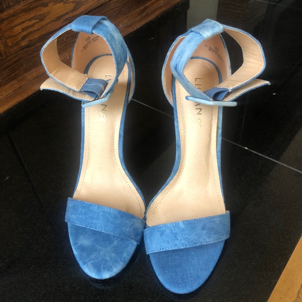 Washed Out Sky Blue High Heels…